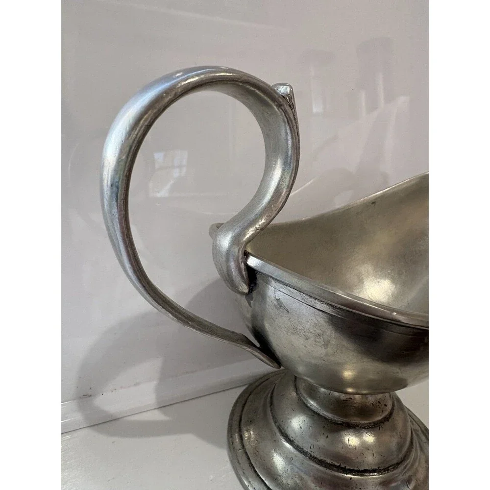 MATCH Italian made Pewter Gravy Boat $273.‎ Medium size - Excellent condition